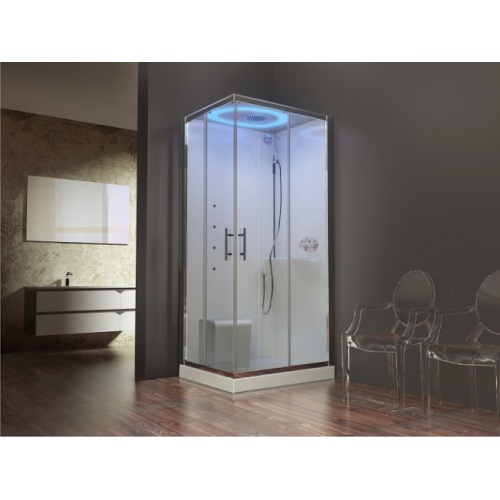 Cabine Eon A100x80 Hydromassage Droite Mitigeur Thermostatique Receveur 11.5 cm