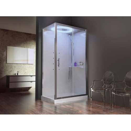 Cabine Eon 2P120x80 Hydromassage Droite Mitigeur Thermostatique Receveur 11.5 cm