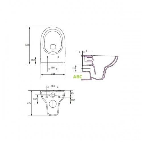 Pack WC Geberit UP320 + Cuvette sans bride Velvet+ plaque Sigma Blanche Schéma techn street fusion