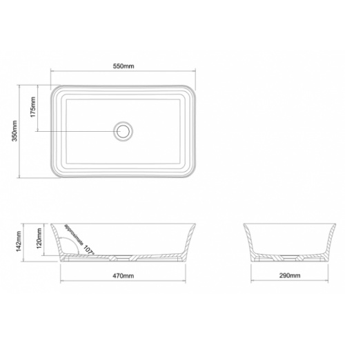 Vasque à poser CLEARWATER Palermo Clearwater vasque à poser clearstone palermo b3ccs côtes