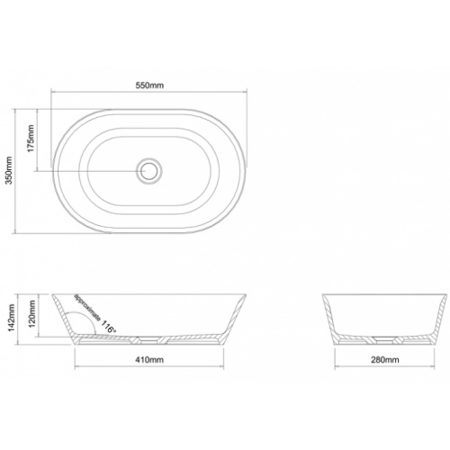 Vasque à poser CLEARWATER Sontuoso Vasque à poser clearwater sontuoso clearstone b5ecs côtes