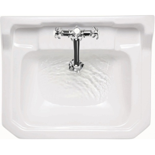 Vasque rectangulaire et demi-colonne Edouardien BURLINGTON 61 cm Edwardian basins b5 top t