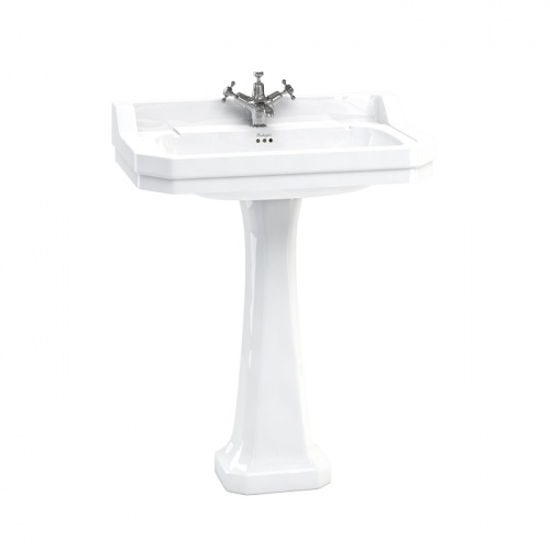 Vasque rectangulaire et colonne Edouardien BURLINGTON 80 cm
