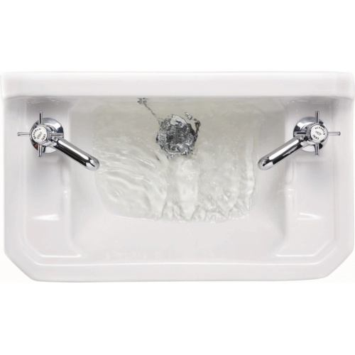 Lave-mains rectangulaire Edouardien - 2 Trous Edwardian cloakroom basin b8 top t