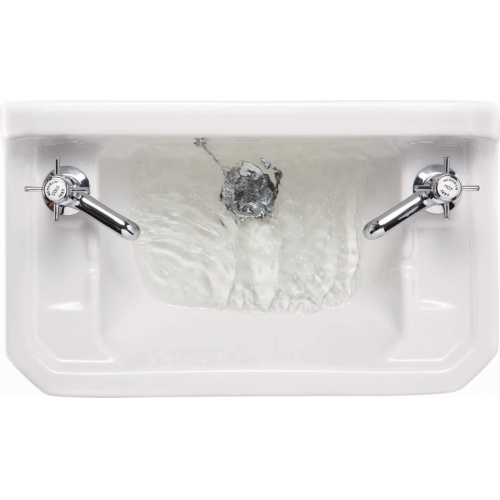 Lave-mains + Console EDOUARDIEN - 2 Trous de Robinetterie Edwardian cloakroom basin b8 top t