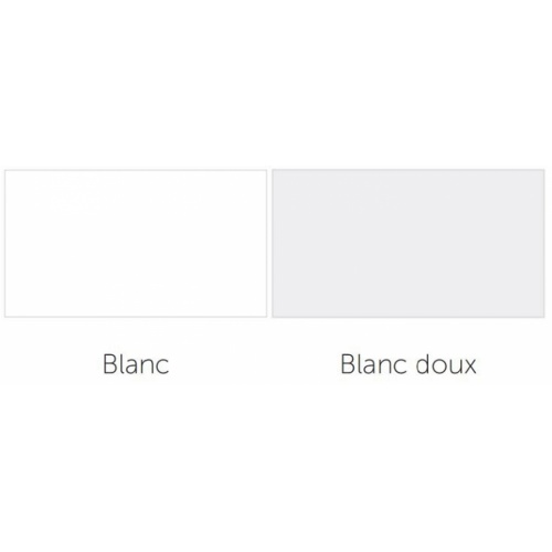 Receveur de douche 1/4 cercle New Victory 80 x 80 cm Blanc - Bord 4.5 cm Blanc blanc doux