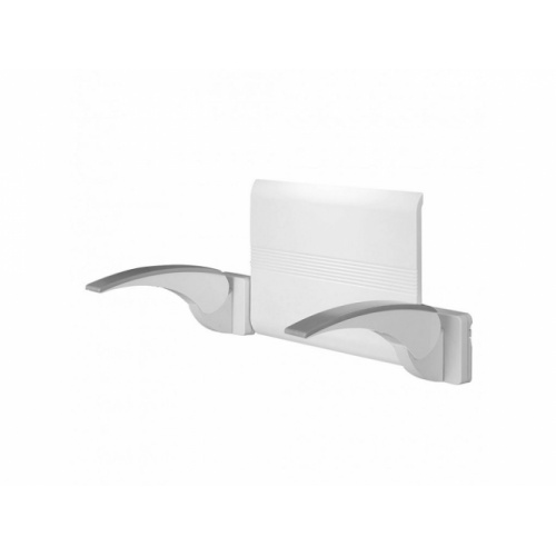 Dossier + 2 accoudoirs ARSIS Blanc/Gris - 047721