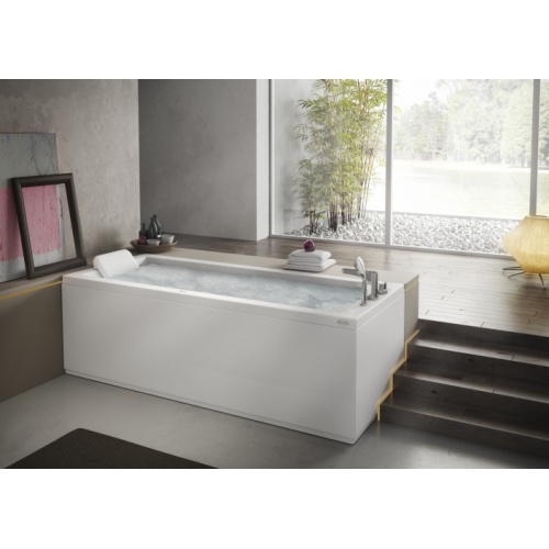 Baignoire balnéo Energy rectangulaire 170x70 - Tête à Droite - Base Energy whirlpool bath tapware header