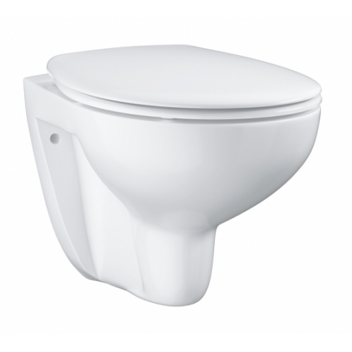 Pack WC Geberit UP320 + Cuvette GROHE sans bride Bau Ceramic + plaque sigma CHR brillante Bau ceramic wc suspendu 39351000