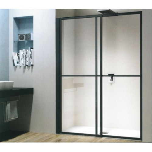 Porte coulissante et pivotante SECURE Blanc Brillant - L106 cm Secure jacuzzi noir mat