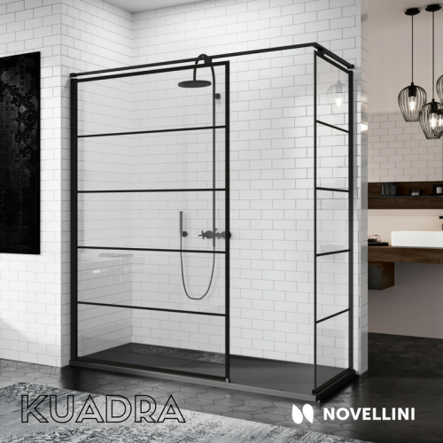 Paroi de douche fixe KUADRA H Stripes 100 cm Kuadra h stripes