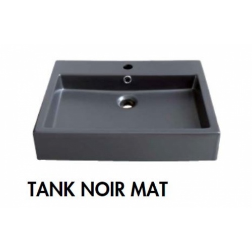 Meuble simple vasque ECOLODGE 100 cm Chêne Massif Vasque tank line art