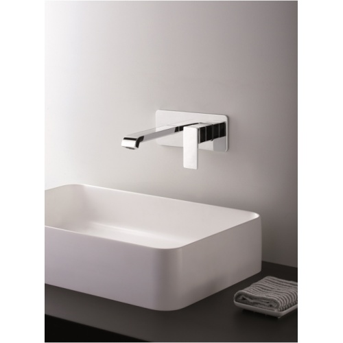 Mitigeur lavabo mural QUADRI S Chromé - Saillie 180 mm Qs27651 amb