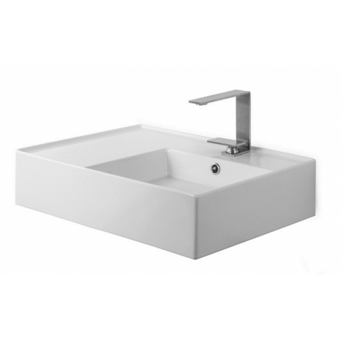 Vasque à poser ou suspendue TEOREMA 2.0 60 cm - Vasque à Droite