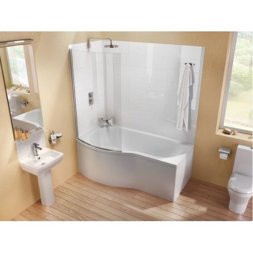 Baignoire-douche ECOROUND Cleargreen - 150 cm - Version Gauche Baignoire ecoround ambiance gauche