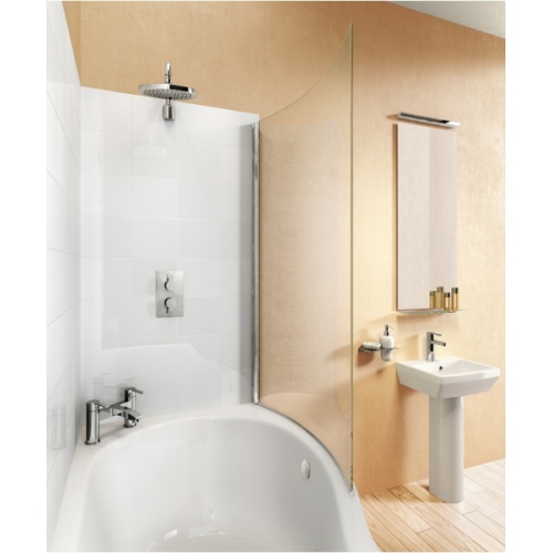 Baignoire-douche ECOROUND Cleargreen - 150 cm - Version Gauche Baignoire ecoround outside v5