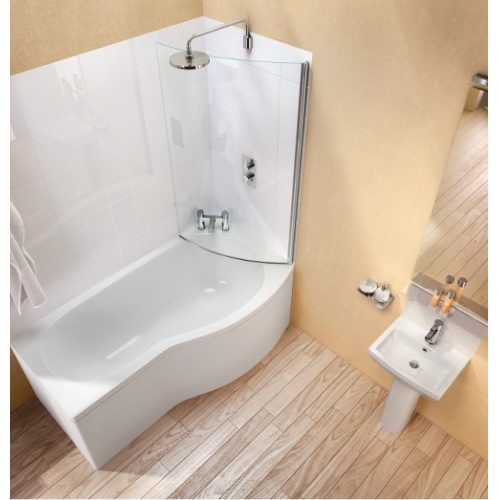 Baignoire-douche ECOROUND Cleargreen - 150 cm - Version Gauche Baignoire ecoround inside close v5