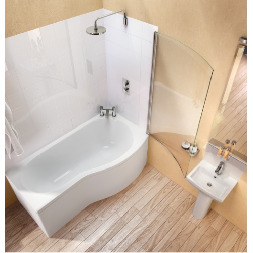 Baignoire-douche ECOROUND Cleargreen - 150 cm - Version Gauche Baignoire ecoround inside open v5