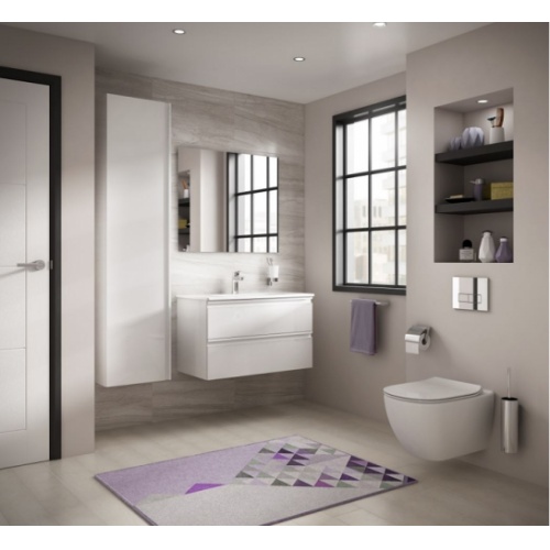 Pack WC Grohe Rapid SL + Cuvette Tesi AquaBlade Ideal Standard + Plaque Chromée Tesi aquablade is