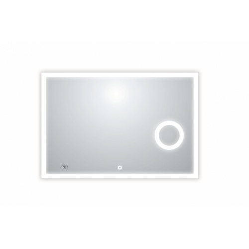 Meuble double vasque LUNA Bois clair 120cm avec Miroir Lite Lite 117