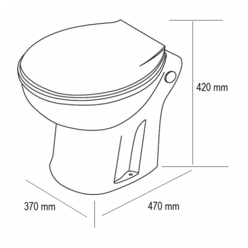 WC compact avec broyeur à pompe centrifuge intégrée - Fabrication Francaise Wc compact sfa