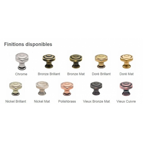 Colonne de douche thermostatique Julia Nickel brillant - 01.744 NB Horus finitions disponibles