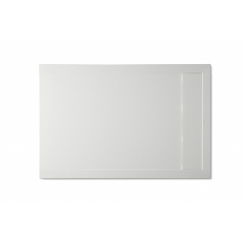 Receveur de douche écoulement linéaire Stone Cover Andromède Blanc 70x80