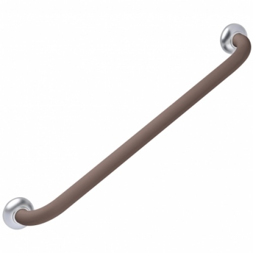 Barre d'appui droite SOFT adaptée PMR et Séniors - 600mm - Taupe