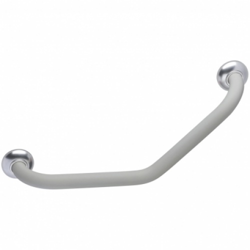 Barre d'appui coudée 135°SOFT adaptée PMR et Séniors, symétrique - Gris