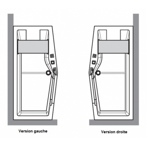 Combiné Bain/Douche IRIS 170x70/80 - Version droite - SANS Tablier Version baignoire iris