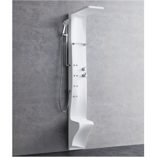 Colonne de douche Dress Plus mitigeur thermostatique Blanc Brillant