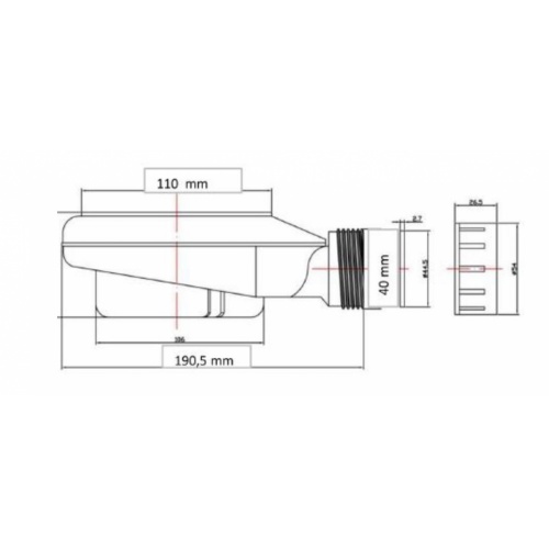 Receveur de douche souple SQUARE DRAIN Béton 100x100 cm Bonde SolidSft