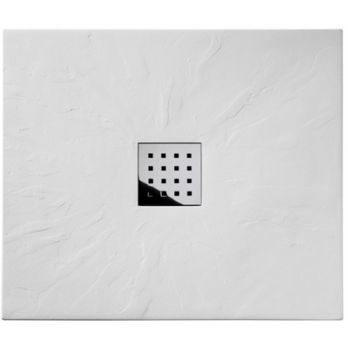 Receveur de douche 80x80 Pizarra Blanc pizzara blanc chromée - Carré