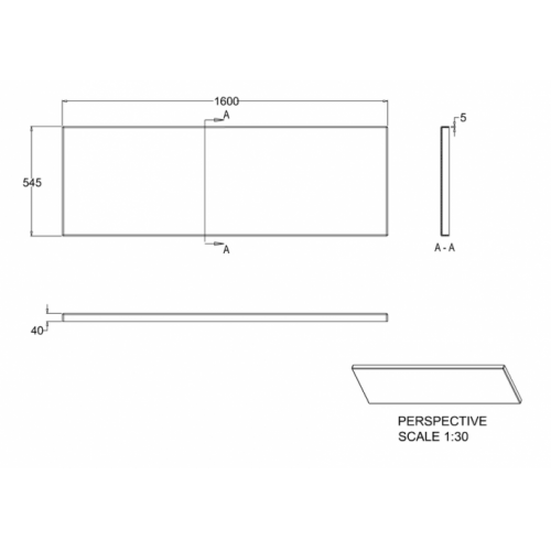 Tablier Frontal 160 cm Cleargreen R24F Schéma