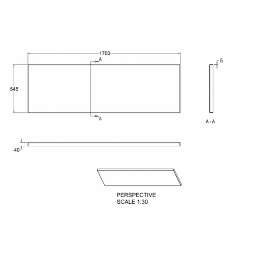 Tablier Frontal 170 cm Cleargreen R25F Schéma