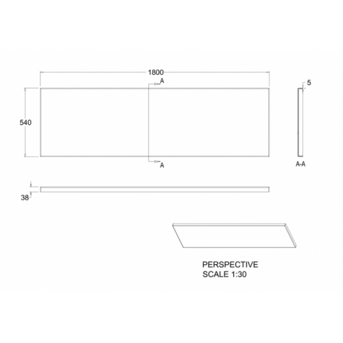 Tablier Frontal 180 cm Cleargreen R26F Schéma