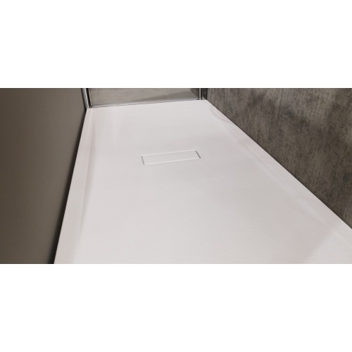 Receveur rectangulaire CUSTOM TOUCH Blanc Mat - Hauteur 3.5 cm - 100x80 cm