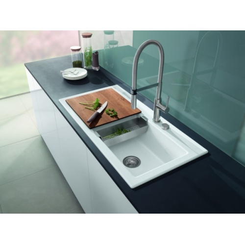 Évier en céramique SUBWAY PURE 60 XL Blanc - 1 cuve - Égouttoir à gauche CF005435_2_RET_0518