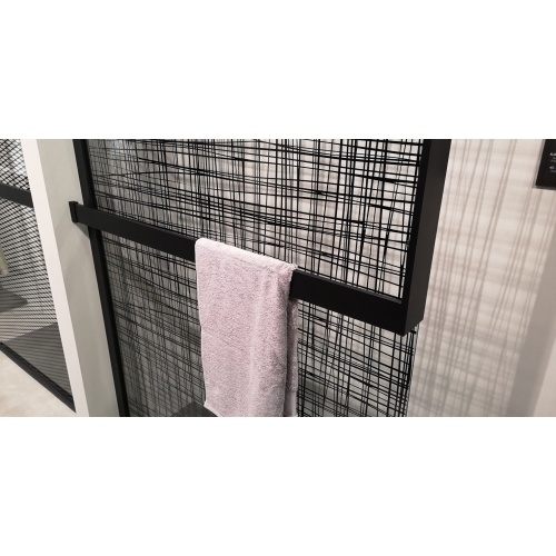 KIT-FRAME - Fixation au mur à Droite + Porte-serviette - Noir Mat IMG_20190313_110711