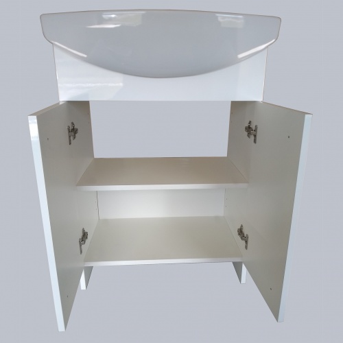 Meuble de salle de bain avec vasque SATI 60 cm SATI-60-ouvert