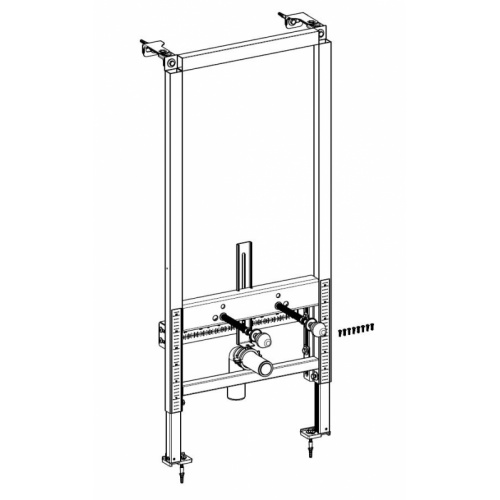 Bâti-support mural VICONNECT pour bidet suspendu Bâti-support pour bidet Villeroy