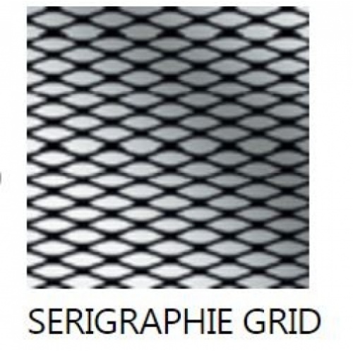 Paroi de douche Fixe KUADRA H Sérigraphié GRID 40 cm Sérigraphie GRID