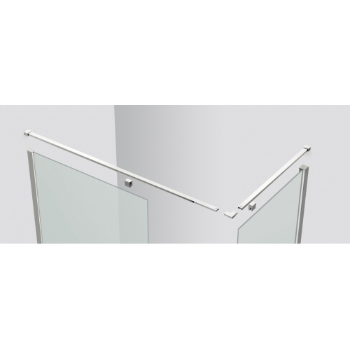 Paroi d'Angle KUADRA H Squares - Fixe de 100 + Retour de 90 cm KUADRA H sistema fissaggio EVO-esploso