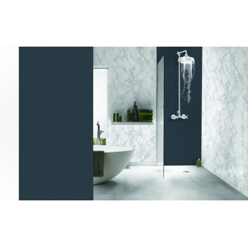 Panneau mural décoratif DECOFAST Carrare - Crédence 1200x400 mm carrare Douche