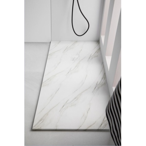 Receveur de douche MIRAGE Marbre Blanc - 90x150 cm Mirage Marbre Blanc Amb2 