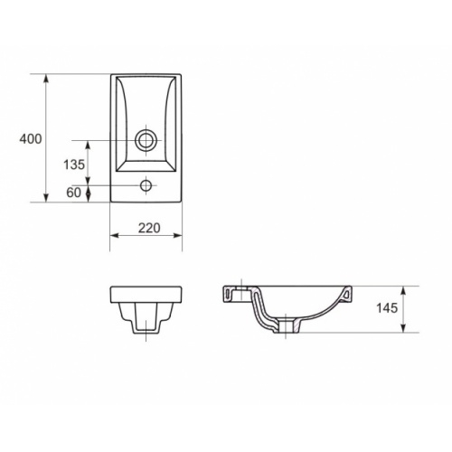 Lave-mains SMART Blanc brillant** Vasque SMART