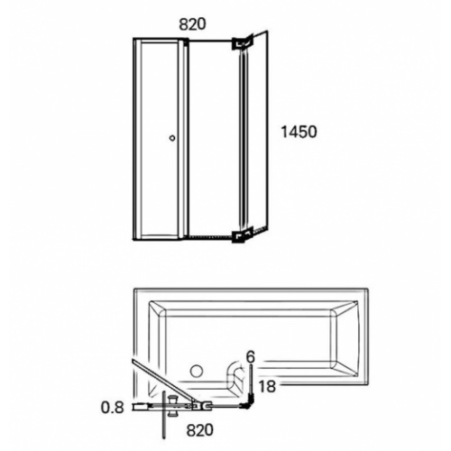 Pare-bain ECOSQUARE avec panneau d'accès - Version Gauche Pare-Bain ECOSQUARE Schéma Pare-bain ECOSQUARE avec panneau d'accès - Version Gauche Pare-Bain ECOSQUARE Schéma