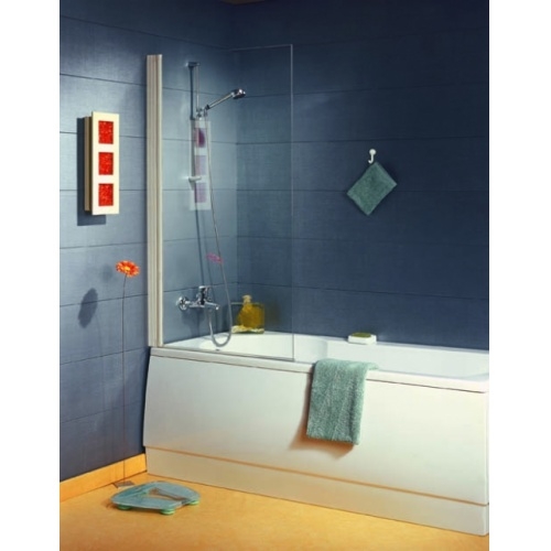 Pare-baignoire NPB1 pivotant 1 volet - Profilé Blanc 80cm EPURE Blanc