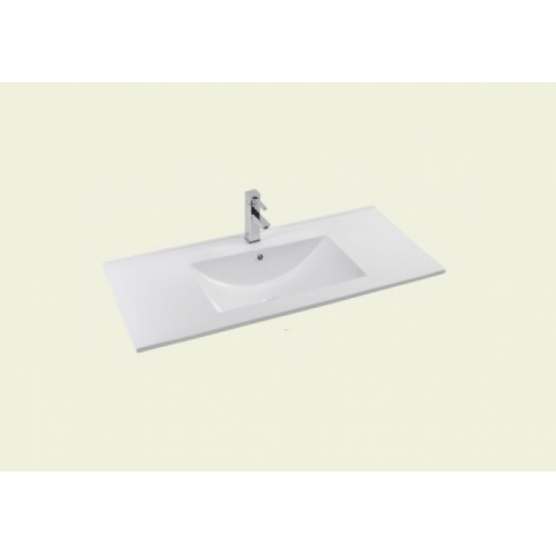 Meuble PRESTIGE 3 tiroirs 100cm - Blanc brillant - SANS miroir LAVA 100cm