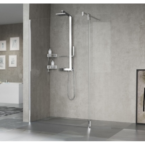 Volet pivotant GIADA HFA 37 cm - Transparent - Chromé